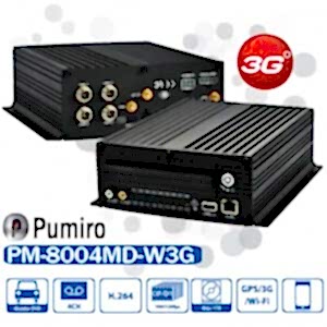 Pumiro PM-8004MD-W3G 4 Kanal D1 Mobil DVR Kayıt Cİhazı